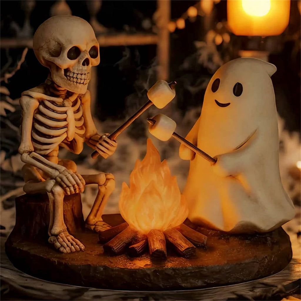 Clearance Halloween Ghost Bubble Bath Lamp, Cute Bathtub Ghost Night Lights for Halloween Decor, Reading Books Nightlight, Halloween Decorations for Indoor Readers & Book Lover Desk Home Party Gifts