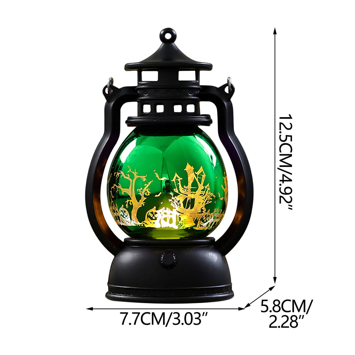 Halloween Oil Lamp Outdoor Lights, Flickering Flame Solar Lanterns Lights Outdoor Waterproof, Hanging Lantern Decorative, Solar Powered Lanterns for Yard Patio Path Tree Garden Decor