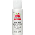 Apple Barrel Acrylic Craft Paint, Matte Finish, Snow White, 2 fl oz