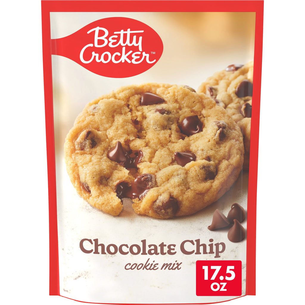 Betty Crocker Chocolate Chip Cookies, Cookie Baking Mix, 17.5 oz
