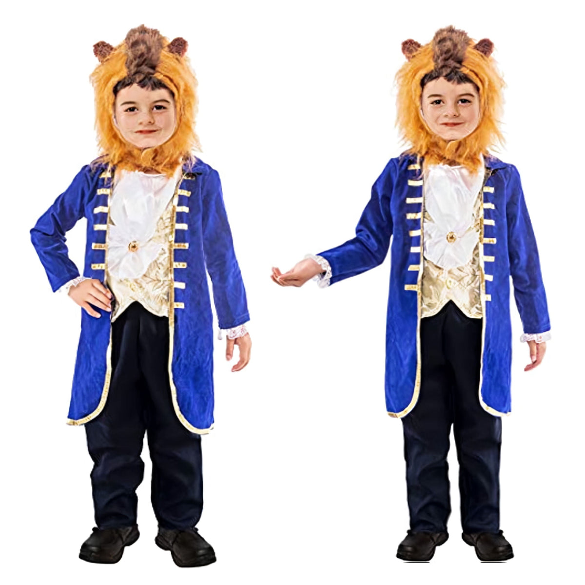 Boys Cartoon Prince Costume Dress up Halloween Party Pretend Cosplay Outfit