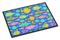 Carolines Treasures VHA3034MAT Little Colorful Fishes Door Mat Indoor Rug or Outdoor Welcome Mat 18x27 Doormat 27"L x