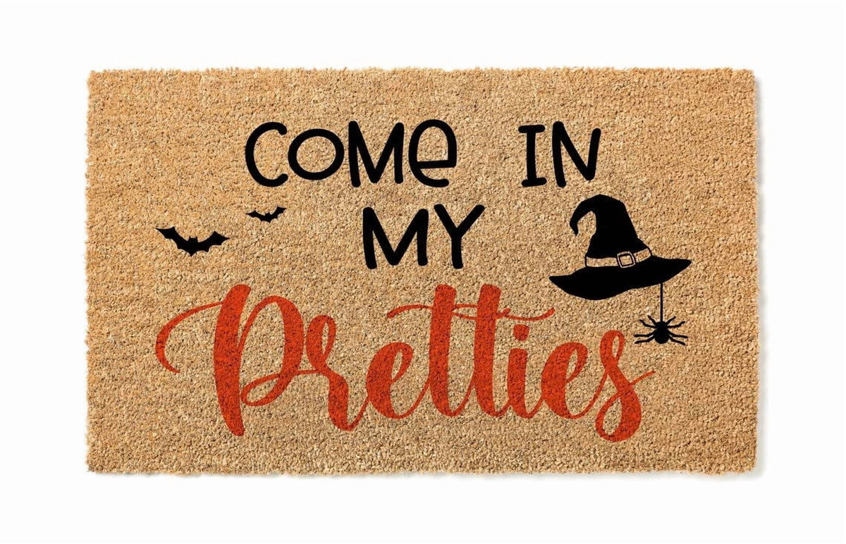 Come In My Pretties Door Mat | Funny Doormat | Welcome Mat | Halloween Decor | Funny Door Mat | Home Doormat | Halloween Welcome Mat