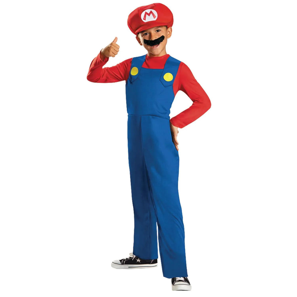 Disguise Boys' Classic Mario Jumpsuit Costume - Size 7-8