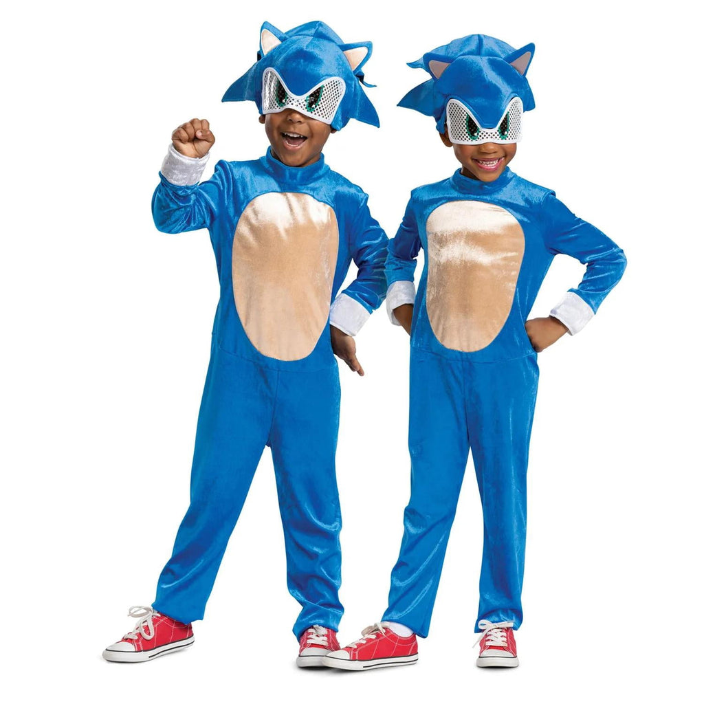 Disguise Toddler Boys' Sonic the Movie Sonic Jumpsuit Costume - 3T-4T