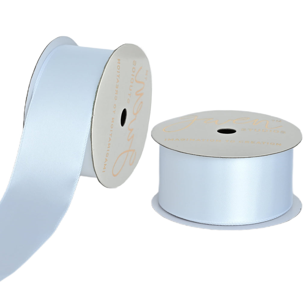 Gwen Studios 1.5" White Satin Ribbon, 7 Yards