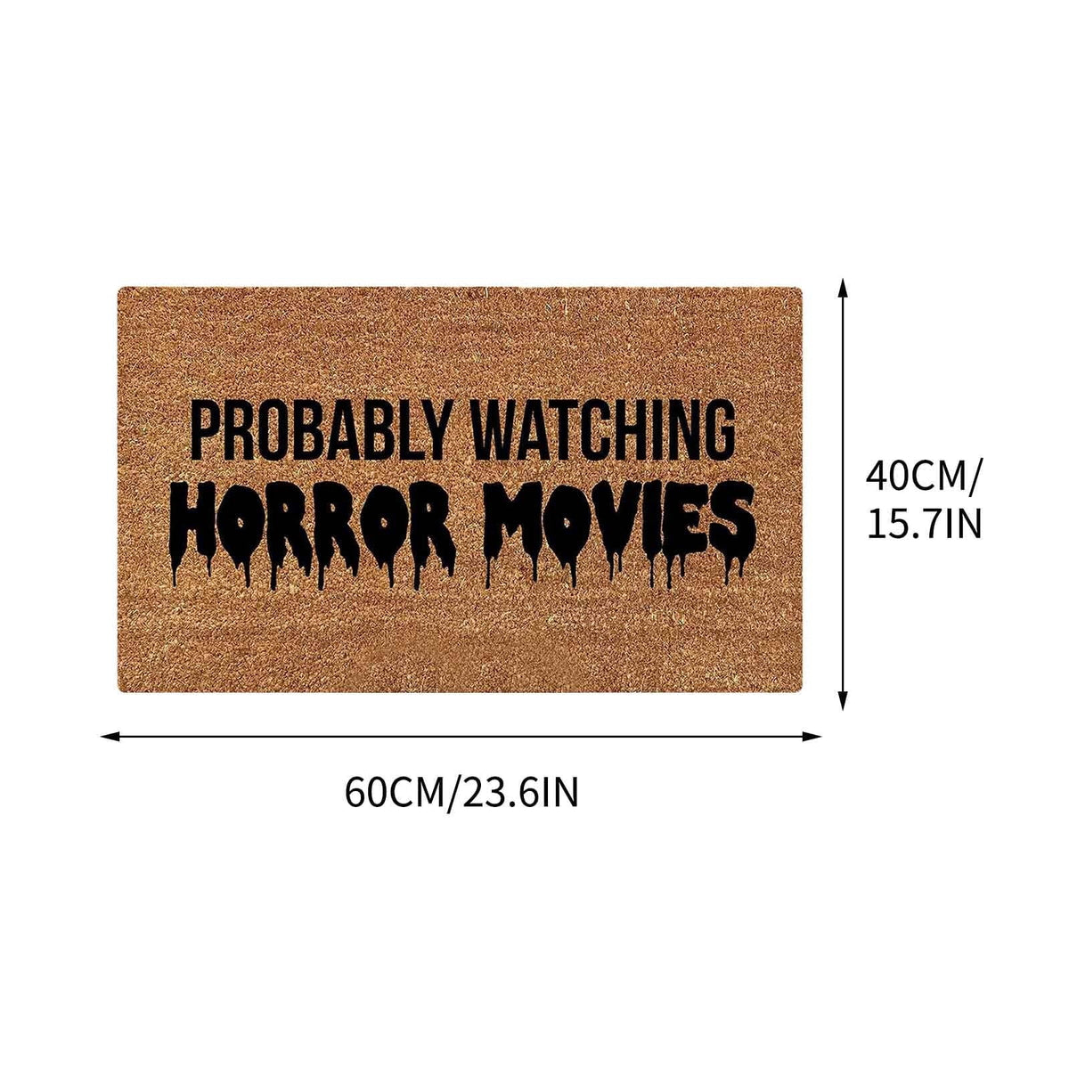 Halloween Spooky Printed Doormat, Soft Absorbent Non-Slip Rugs for Front Door Bathroom Kitchen Entryway, Halloween Decorations