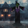 Northlight Huge Lighted and Animated Talking Witch Commercial Outdoor Halloween Decoration - 15'