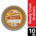 Keebler Ready Crust 10-Inch Graham Cracker Pie Crust, Premade Pie Crust For Baking And No-Bake, 9 oz
