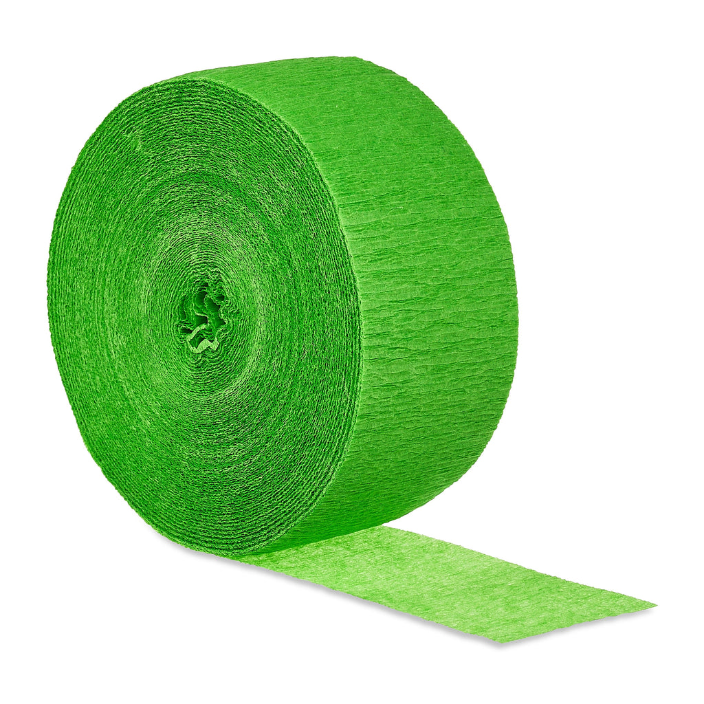 Lime Green Paper Party Streamer, 150', by Way To Celebrate