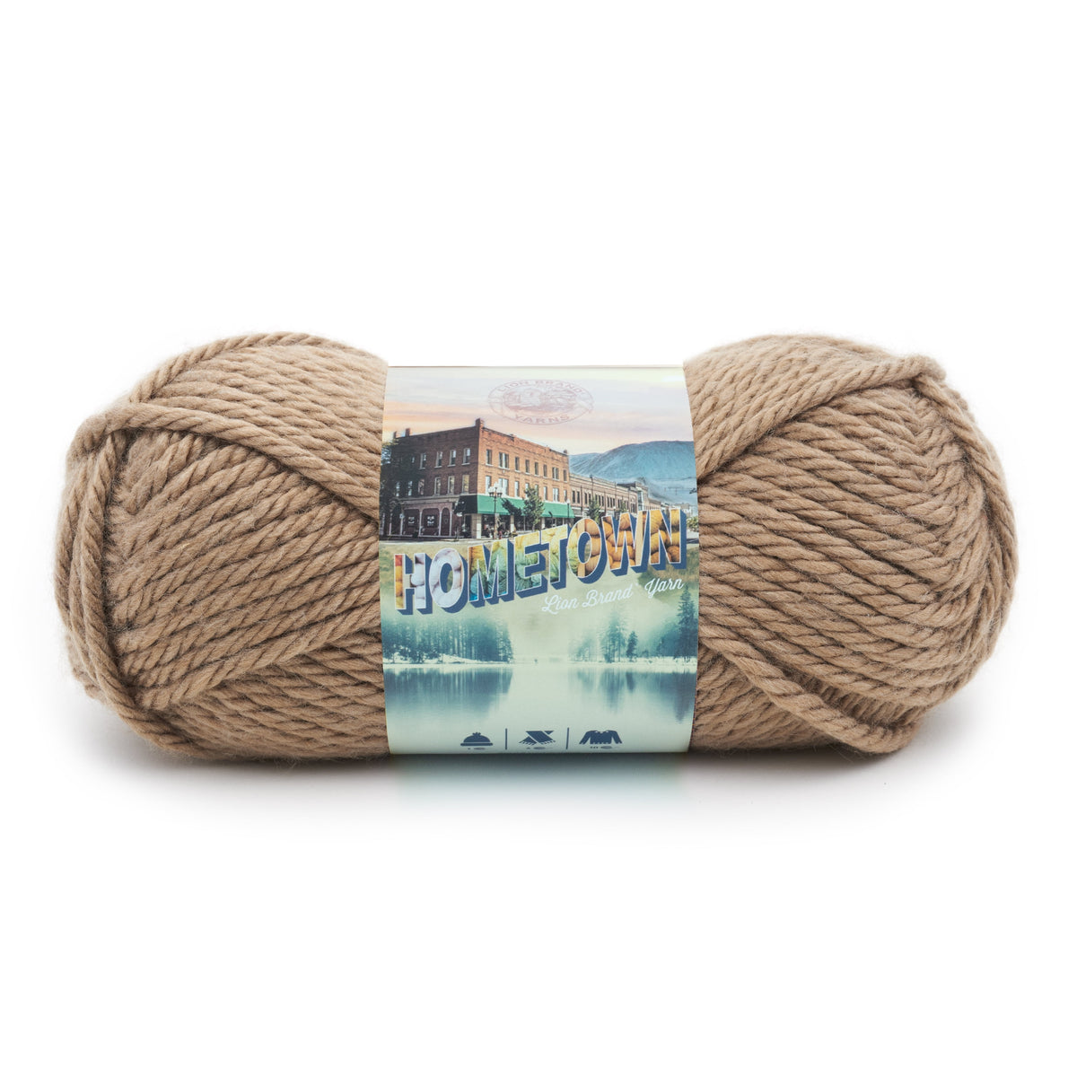 Lion Brand Yarn Hometown Hoboken Honey 135-123 Super Bulky Acrylic Yarn