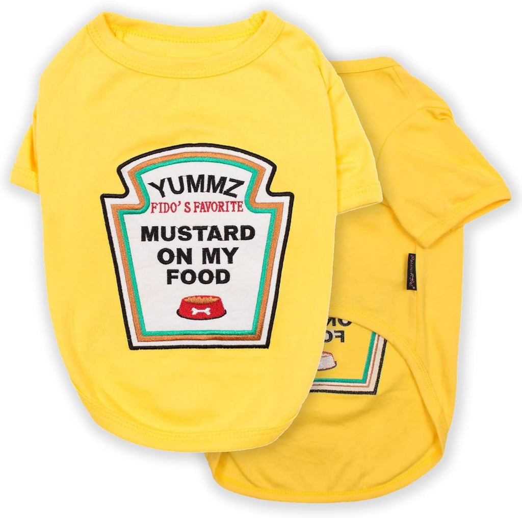 Parisian Pet Dog Halloween Costume - Mustard Licker Dog Costumes Shirt - Dog Costume - Dog Costumes for Large Dogs - L