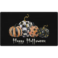Pidgey Halloween Doormat,23*15" Cat With Pumpkin Outdoor Rugs For Thanksgiving Washable Fall Doormats Layered Front Door Mat For Porch/Farmhouse/Entryway/Patio Orange Rugs Christmas Decor