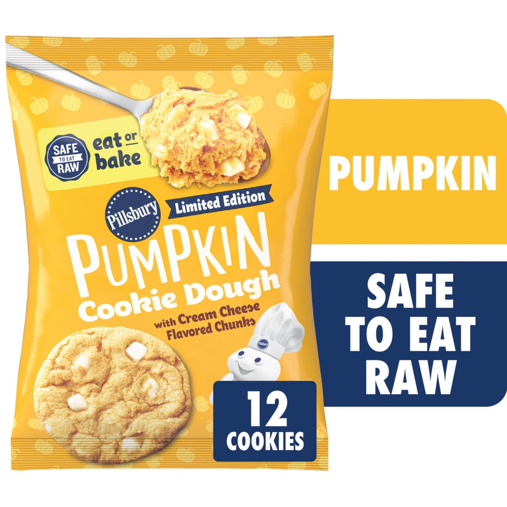 Pillsbury Limited Edition Pumpkin Cookie Dough with Cream Cheese Flavored Chunks, 14 oz