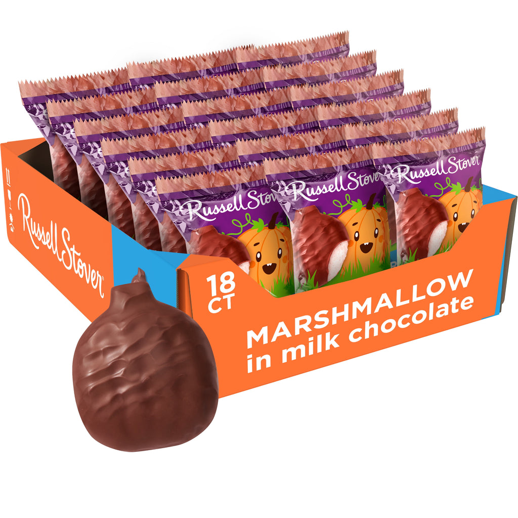 RUSSELL STOVER Halloween Milk Chocolate Marshmallow Pumpkin, 1.3 oz.