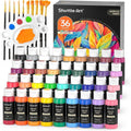 Shuttle Art Acrylic Paint Set, 36 Colors Acrylic Paint with Brushes & Palette, 2oz Bottles, Rich Pigments Non-toxic Paint for Artists Adults, Art Supplies for Canvas Rock Ceramic Wood Painting