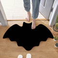 Wadada Halloween Bat Bath Mat Gothic Home Decor Black Bats Bathroom Decor Rugs Non Slip, Spooky Goth Gift Cute Shower Rug for Bathroom, Bedroom, Living Home Decoration