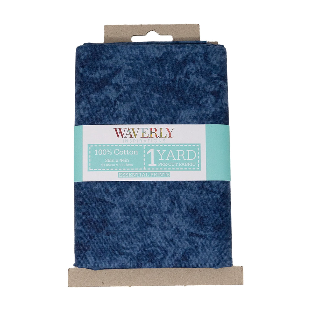 Waverly Inspirations 1 Yard Cut 100% Cotton Prints Fabric, Navy Batik, 44" Wide for Quilting & Sewing