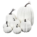 Xsylife 7Pcs Assorted Sizes Halloween Pumpkin Model Artificial Craft Fall Harvest Thanksgiving Decoration