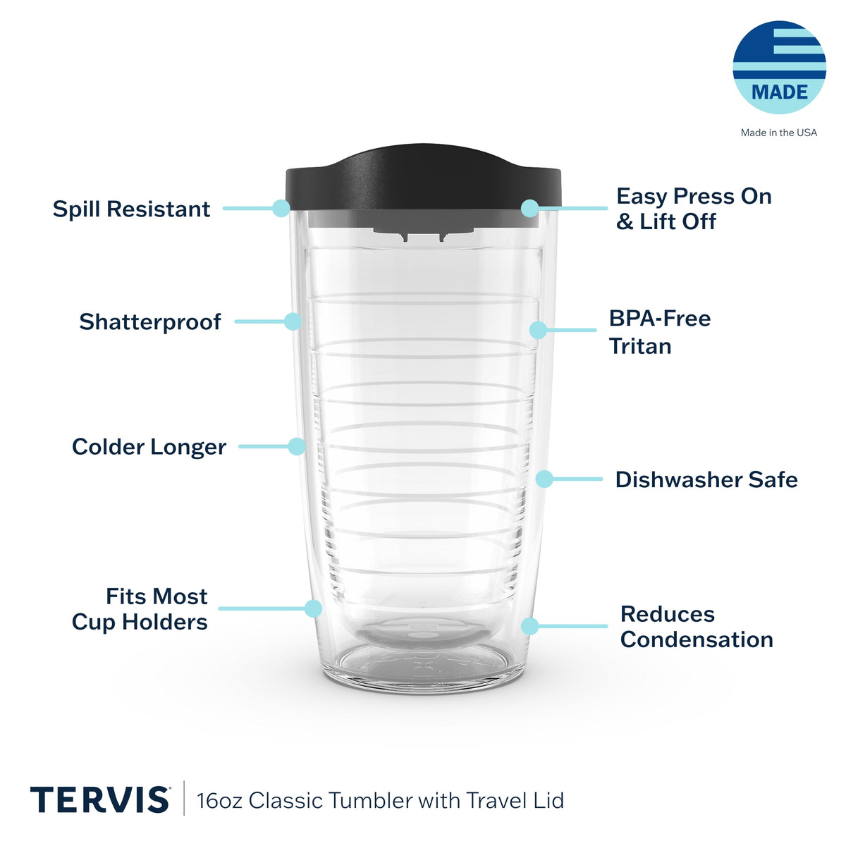 Tervis Sara Berrenson Fall Pumpkin Pattern Made in Double Walled Insulated Tumbler Travel Cup Keeps Drinks Cold & Hot, 24oz, Classic