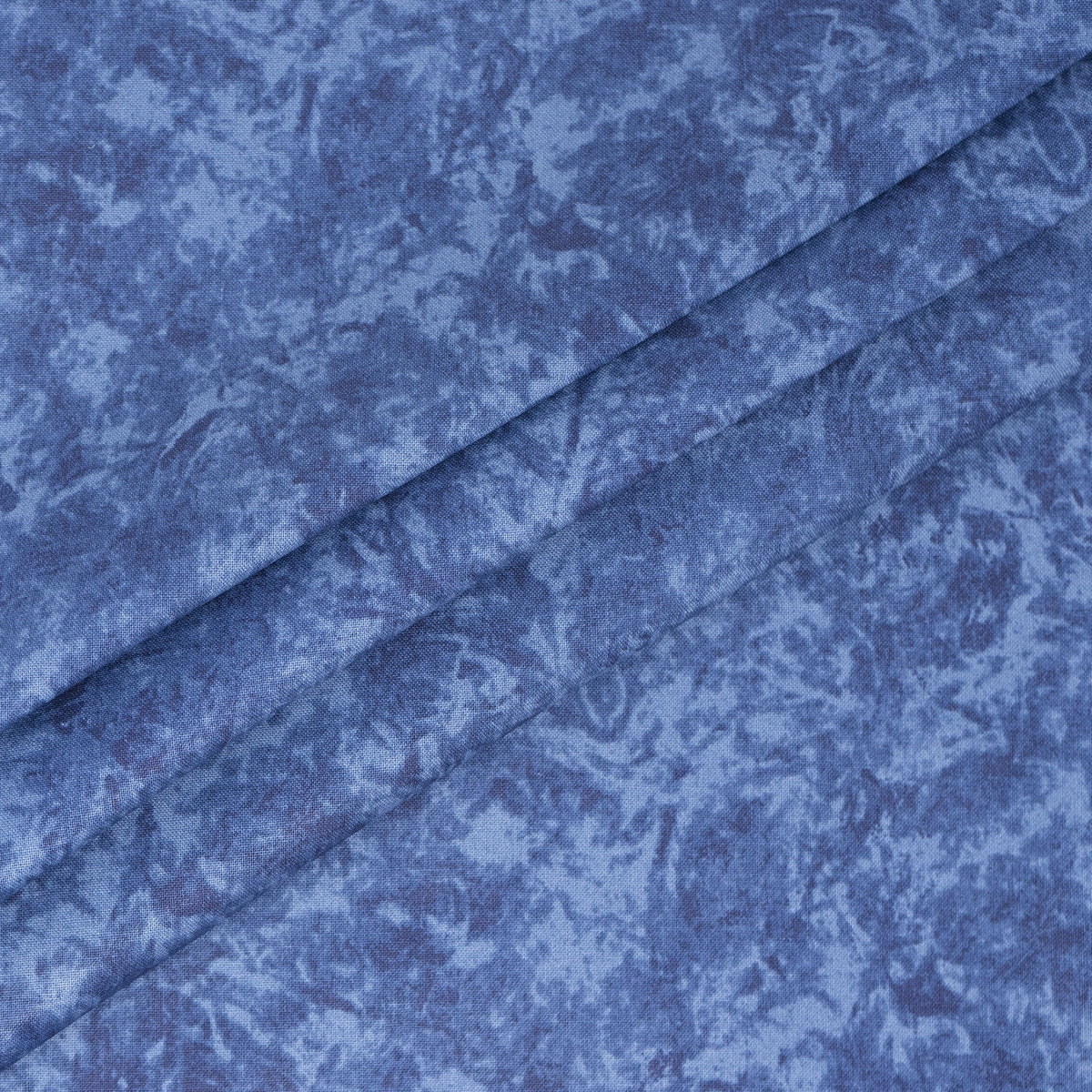 Waverly Inspirations 1 Yard Cut 100% Cotton Prints Fabric, Navy Batik, 44" Wide for Quilting & Sewing