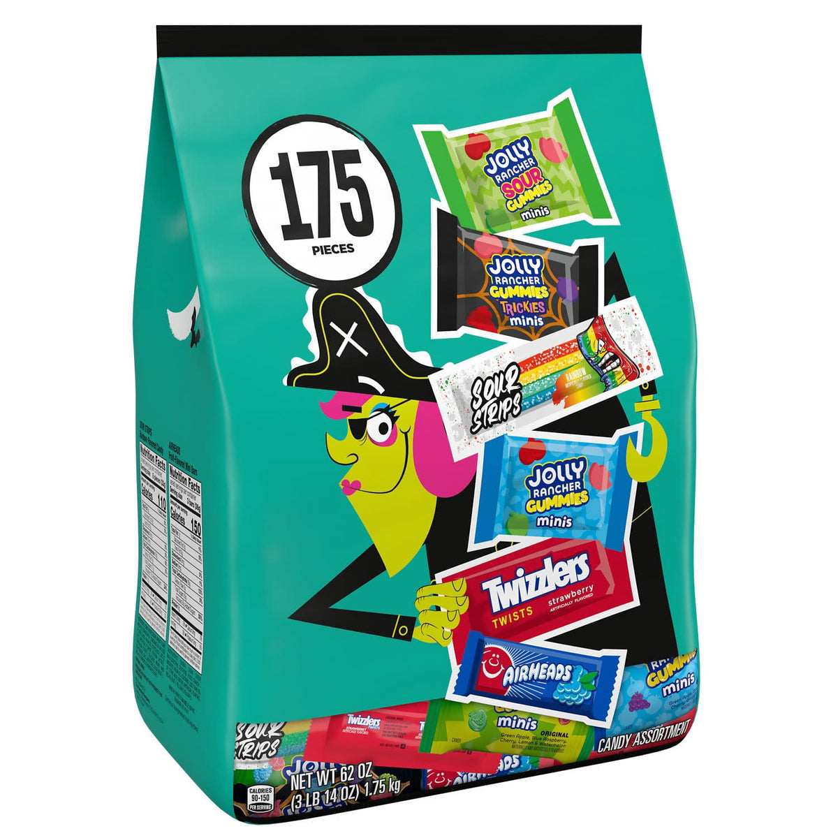 Hershey Assorted Fruit Flavored, Halloween Candy Bulk Bag, 40.69 oz (120 Pieces)