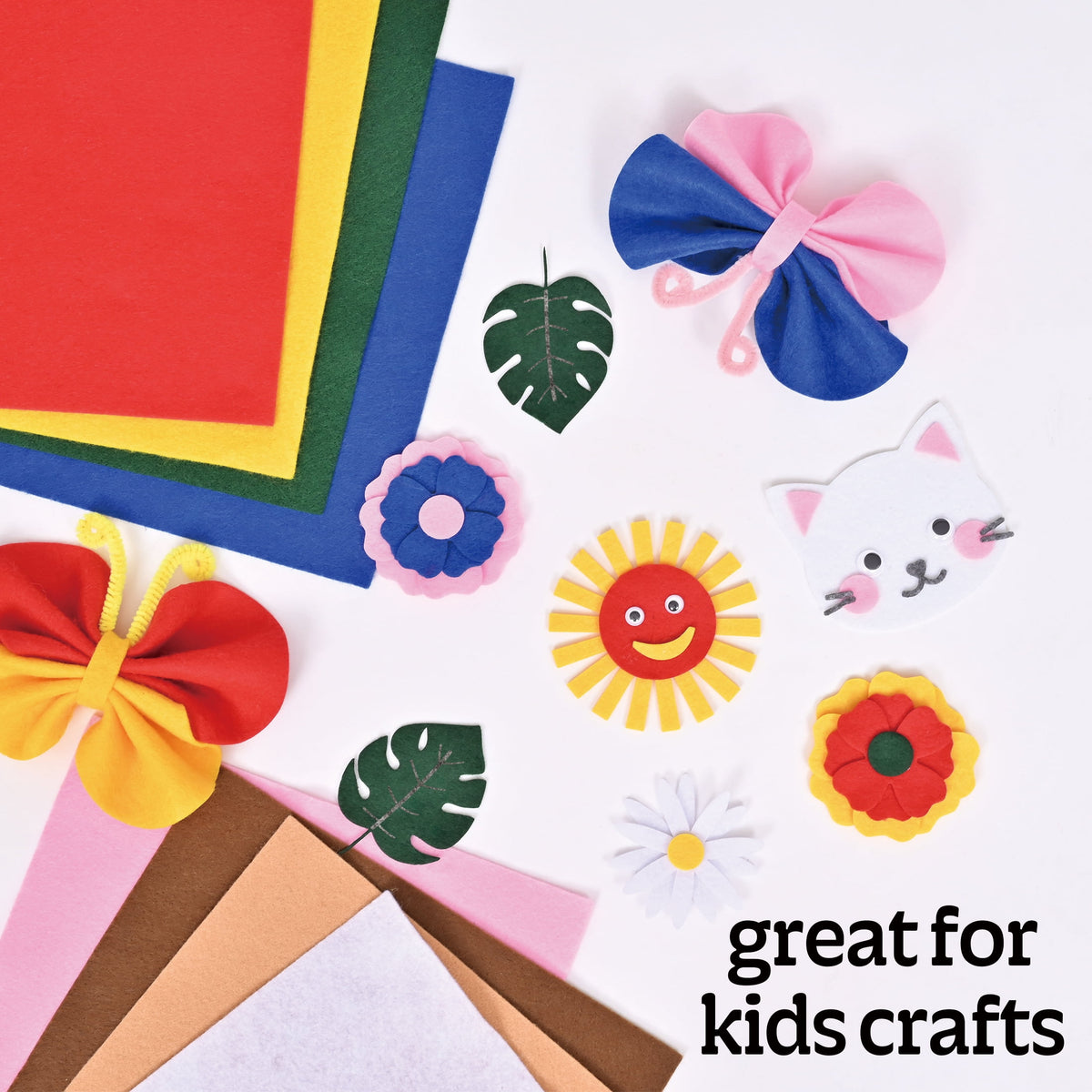 Hello Hobby Black Felt Sheet for Crafting, 9 x 12 Inches