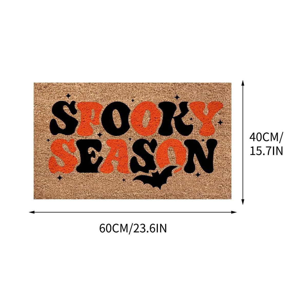 Holloyiver Halloween Door Mat 24" x 16", Ghost Pumpkin Bat Skull Witch Mat Non-Slip Front Door Mat Entrance Funny Doormat Entry Rug Fall Door Mat Welcome Mats Synthetic Coir Doormat Outdoor Decor