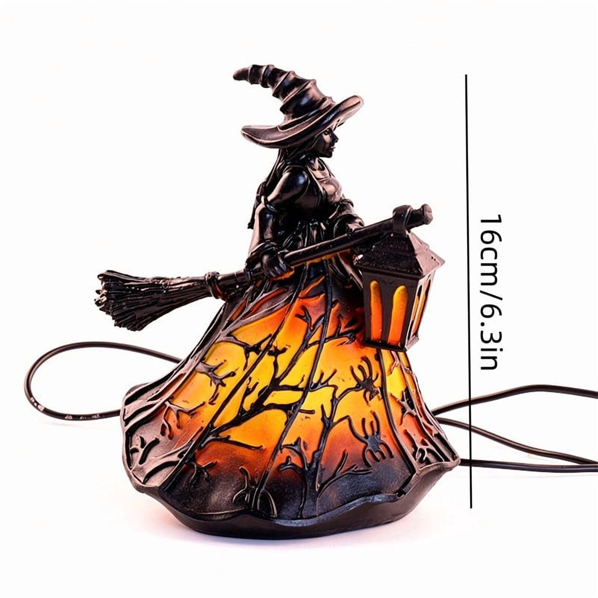 Clearance Gothic LED Lamp – Raven's Moonlight Mysterious Crow on Orb Sculpture, 3D Hollow Lantern Decorative Lamp for Gothic Collectors, Halloween Enthusiasts Best Halloween Gifts