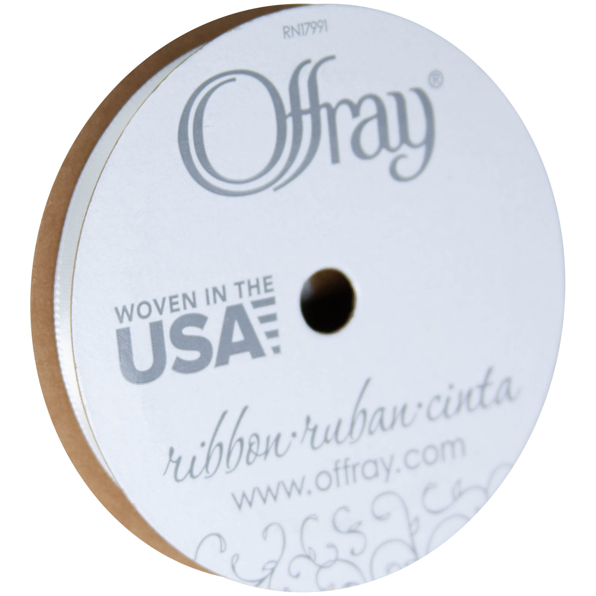 Offray Ribbon, Red Wine 3/8 inch Single Face Satin Polyester Ribbon, 18 feet