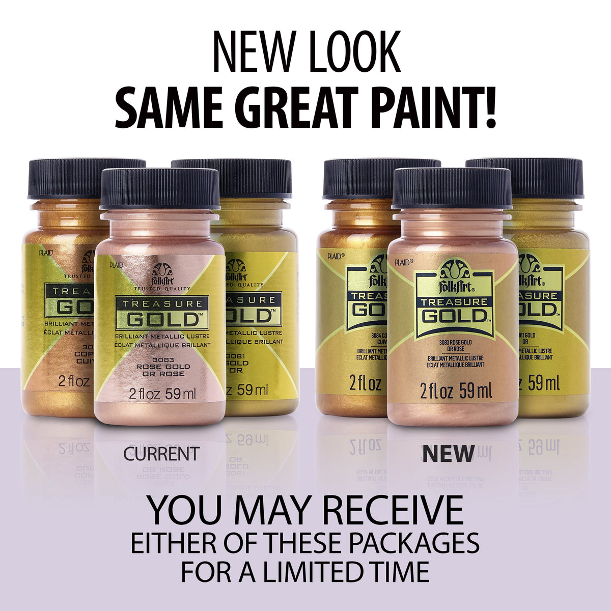 FolkArt Treasure Gold Acrylic Craft Paint, 2 fl oz