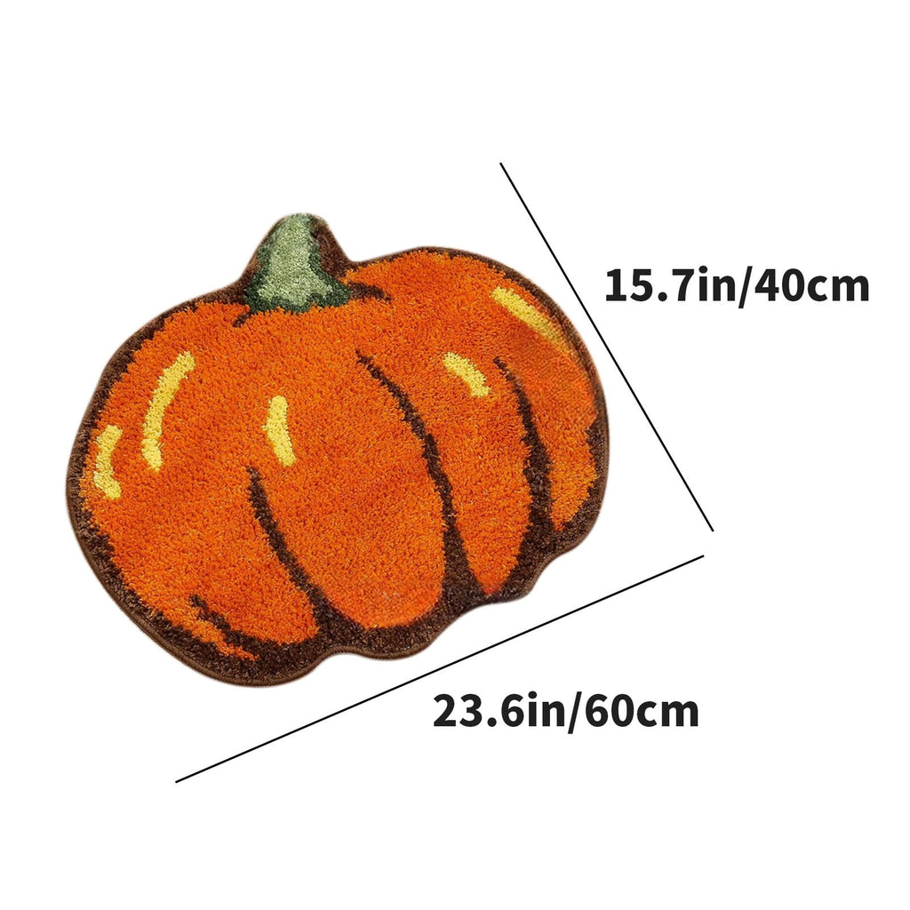 JoyMoreHome Halloween Pumpkin Ghost Welcome Door Mats 15.7x23.6 Inch Halloween Doormats Non-slip Entrance Floor Door Rug for Home Kitchen Front Door Halloween Decorations