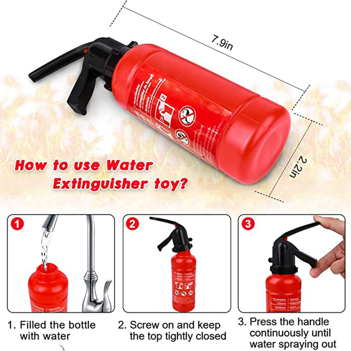 Fire Chief Costume Firefighter Role Play Fireman Dress-up Set for Kids 3-6 Years Toddler Best Gift Birthday Christmas Present(10 pcs)