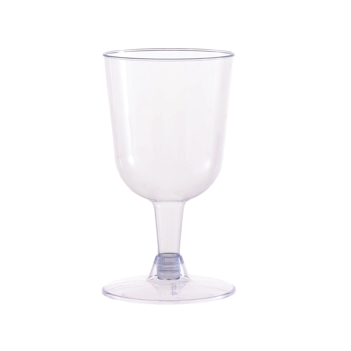 Way To Celebrate Clear Plastic Wine Glasses, 8 Count, 6.3 fl oz, 4.84 in x 2.64 in