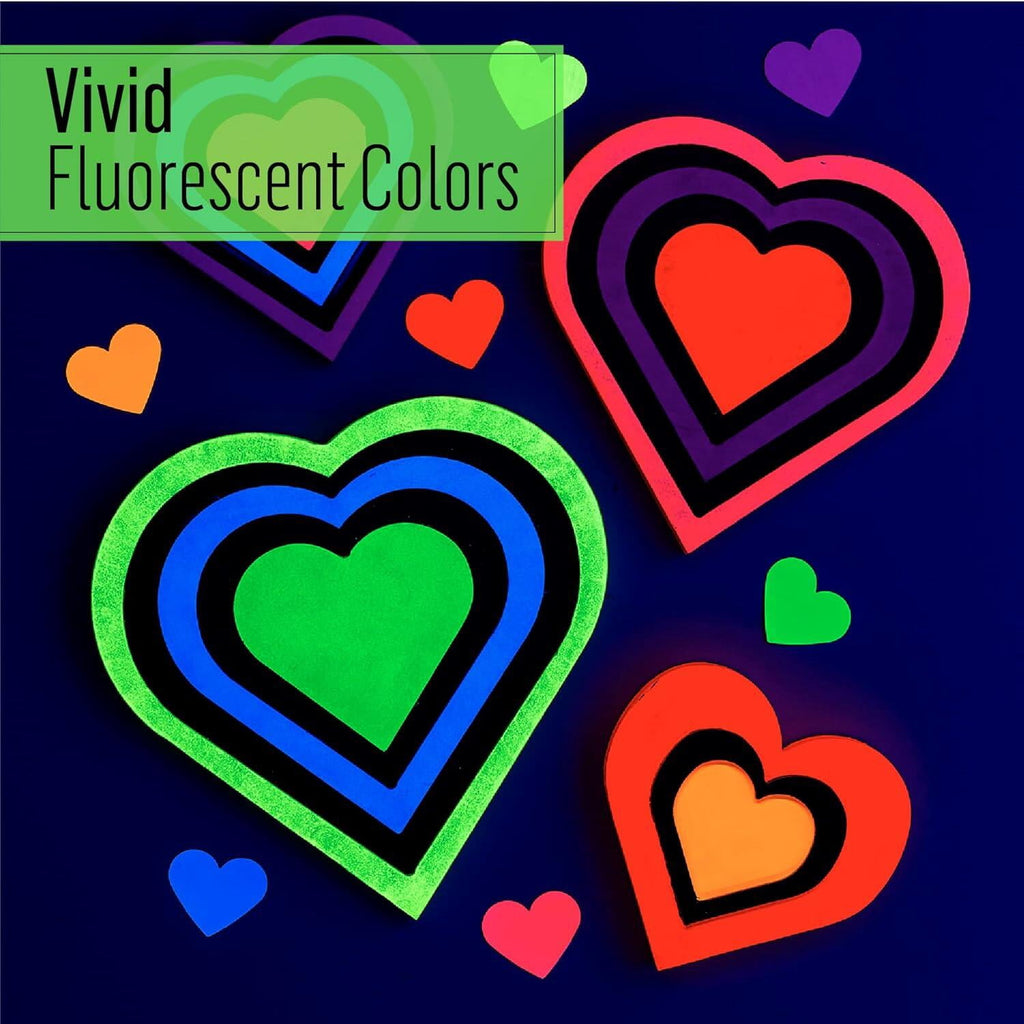 FolkArt Neon Blacklight Multi-Surface Acrylic Craft Paint Set, Satin Finish, 8 fl oz, 4 Piece