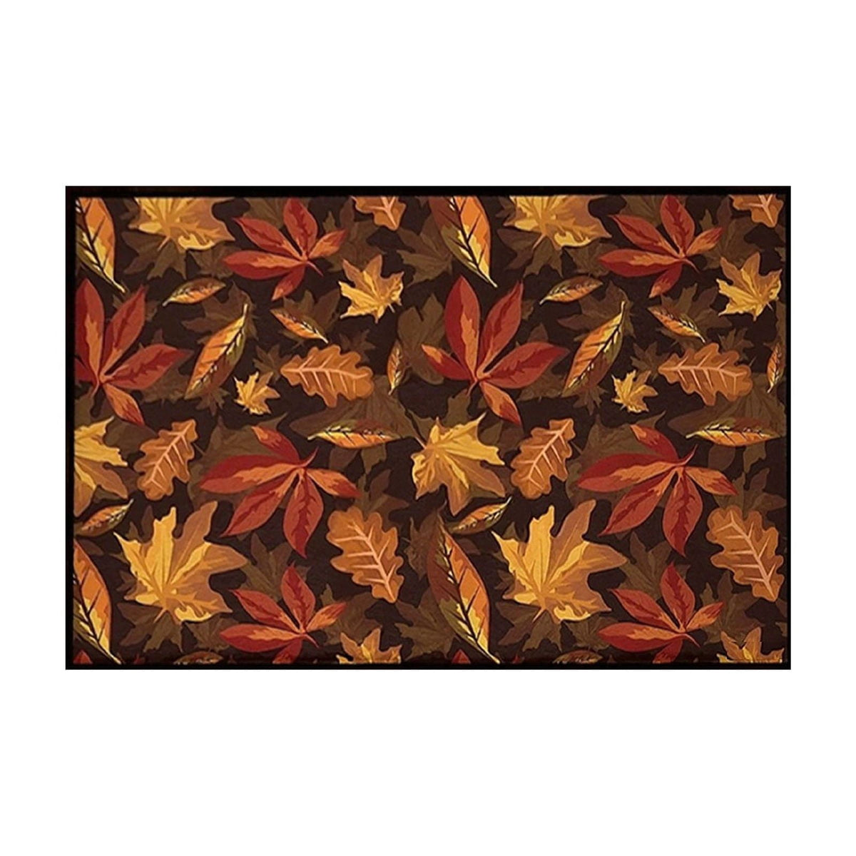 AYktou Fall Bathroom Rugs, Halloween Maple Leaves Pumpkin Kitchen Mats for Floor Warm-Colored Area Rug Thanksgiving Decor Carpets, Home Fall Holiday Party Harvests Grateful Blessed Doormat