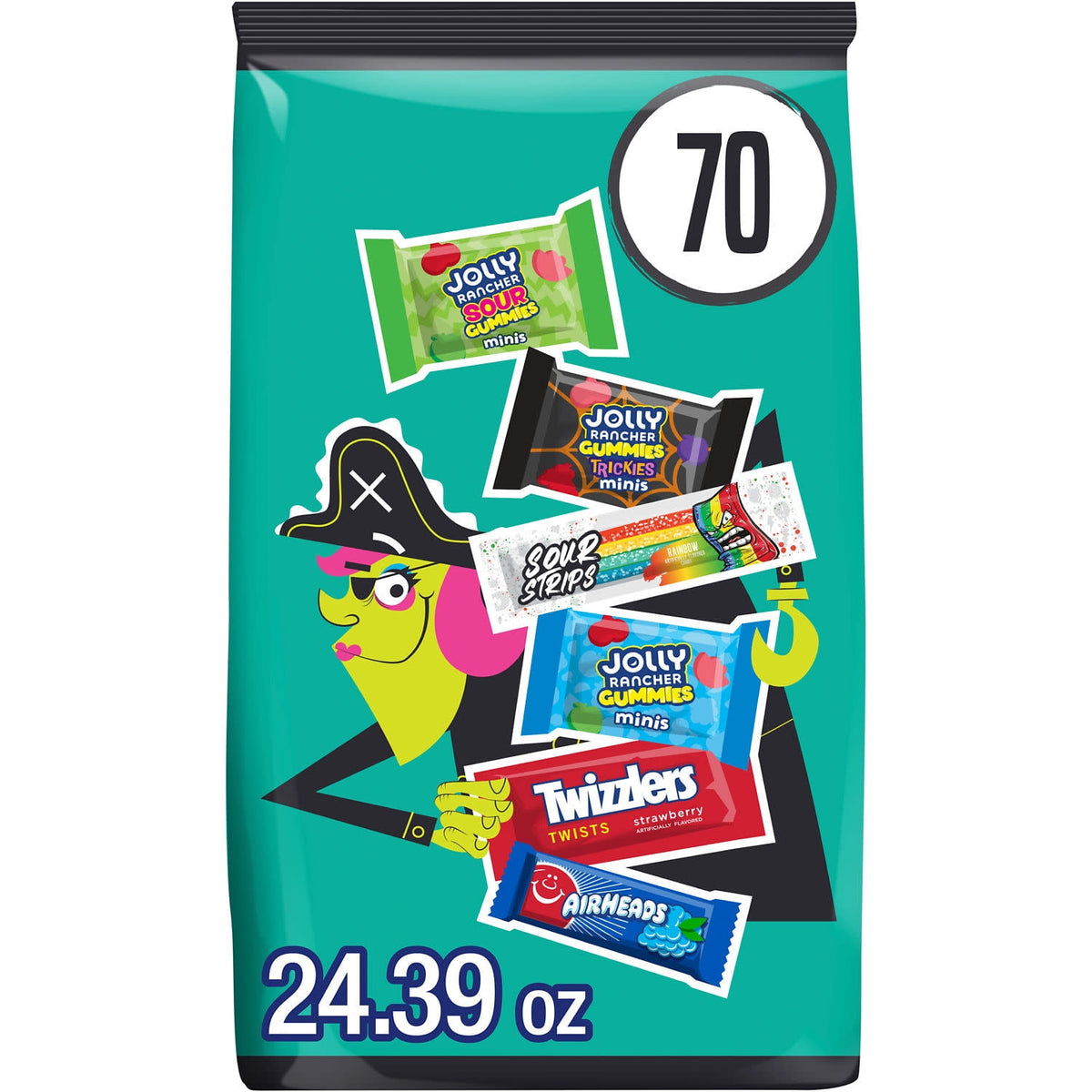Hershey Assorted Fruit Flavored, Halloween Candy Bulk Bag, 40.69 oz (120 Pieces)