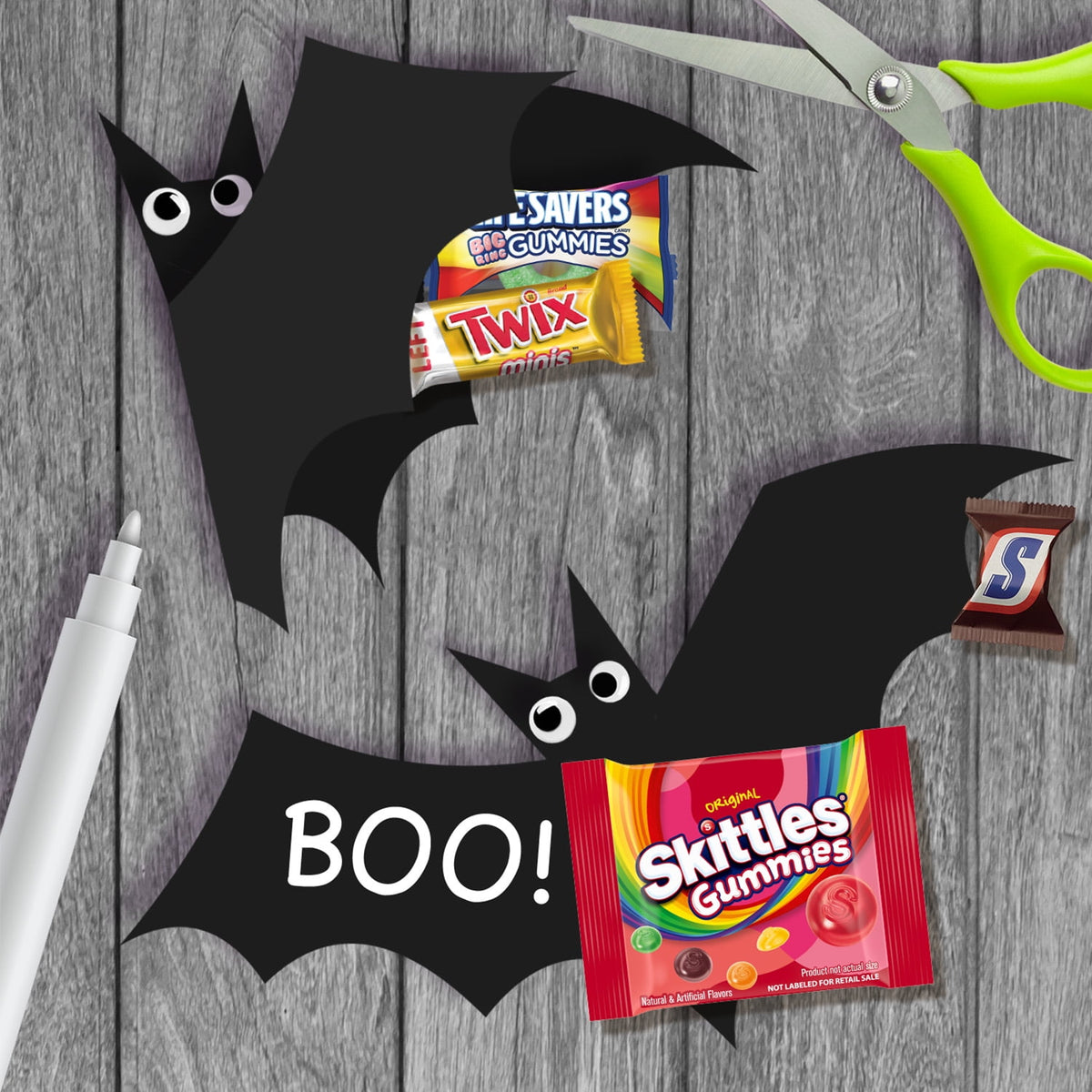 Snickers, Skittles Gummies & More Halloween Candy Variety Pack - 205 Ct Bulk Bag