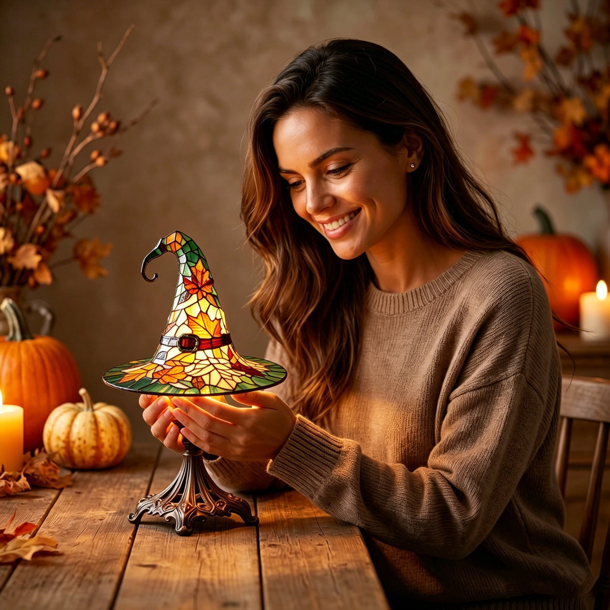 YZEGDCH Halloween 3D Ghost Campfire Flickering Night Light 2 Funny Roasting Marshmallows at Campfire LED Electric Faux Flameless Campfire Nightlight Funny Halloween Decor