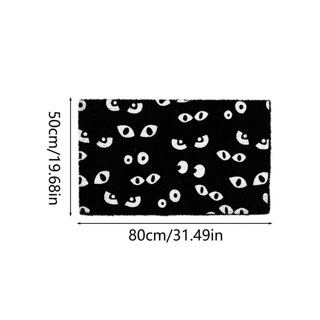 Witch-Themed Halloween Door mat 20×32in, Gothic Rug, Halloween Welcome Mat For Front Door Porch Home Decor