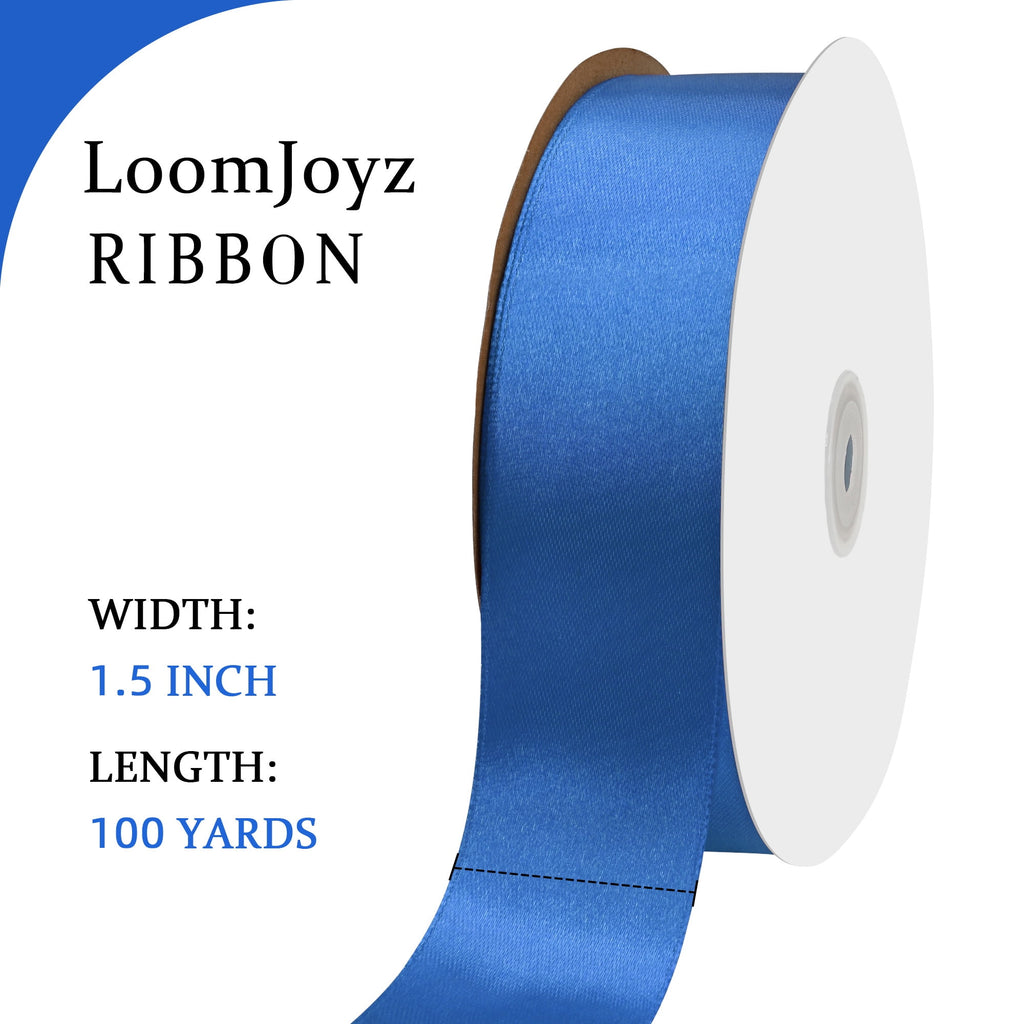 THEGLY 1.5 inch x 100 Yard Red Satin Ribbon Perfect for Gift Wrapping, Crafts, Christmas, Hair Styling, Invitation Decor & More