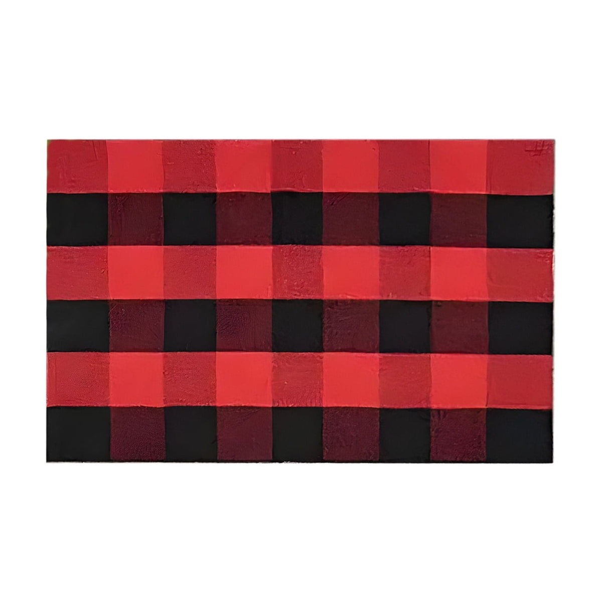Xuniizn Fall Door Mat, Buffalo Plaid Fall Outdoor Rug Black & White Striepd Rug Front Door Mat Halloween Thanksgiving Fall Autumn Home Decor,Welcome Doormat for Front Door,Farmhouse Decor, 24 x 16"