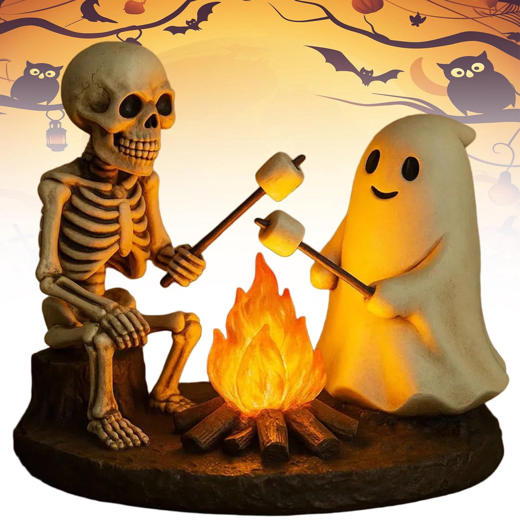 Clearance Halloween Ghost Bubble Bath Lamp, Cute Bathtub Ghost Night Lights for Halloween Decor, Reading Books Nightlight, Halloween Decorations for Indoor Readers & Book Lover Desk Home Party Gifts