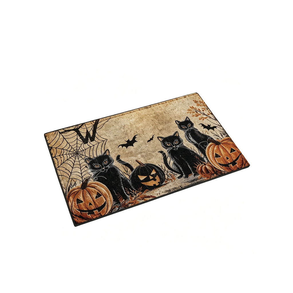 WWC Halloween Door Mat, 32x20 inch Halloween Decor Thick Non Slip Ghost doormat, Entryway Rug for Fall Party Indoor Outdoor Front Porch