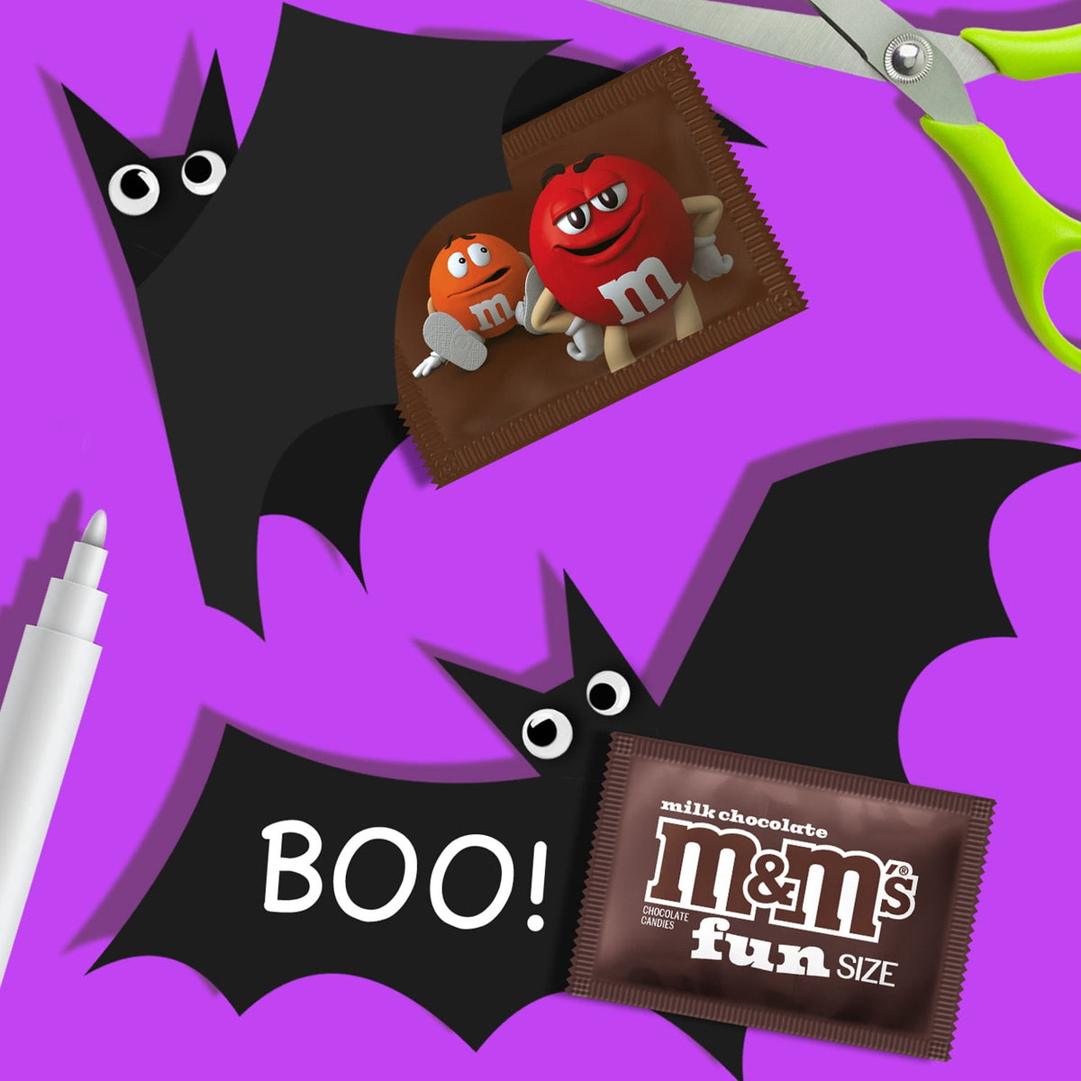 M&M's Peanut Fun Size Halloween Chocolate Candy - 10.57oz Bag