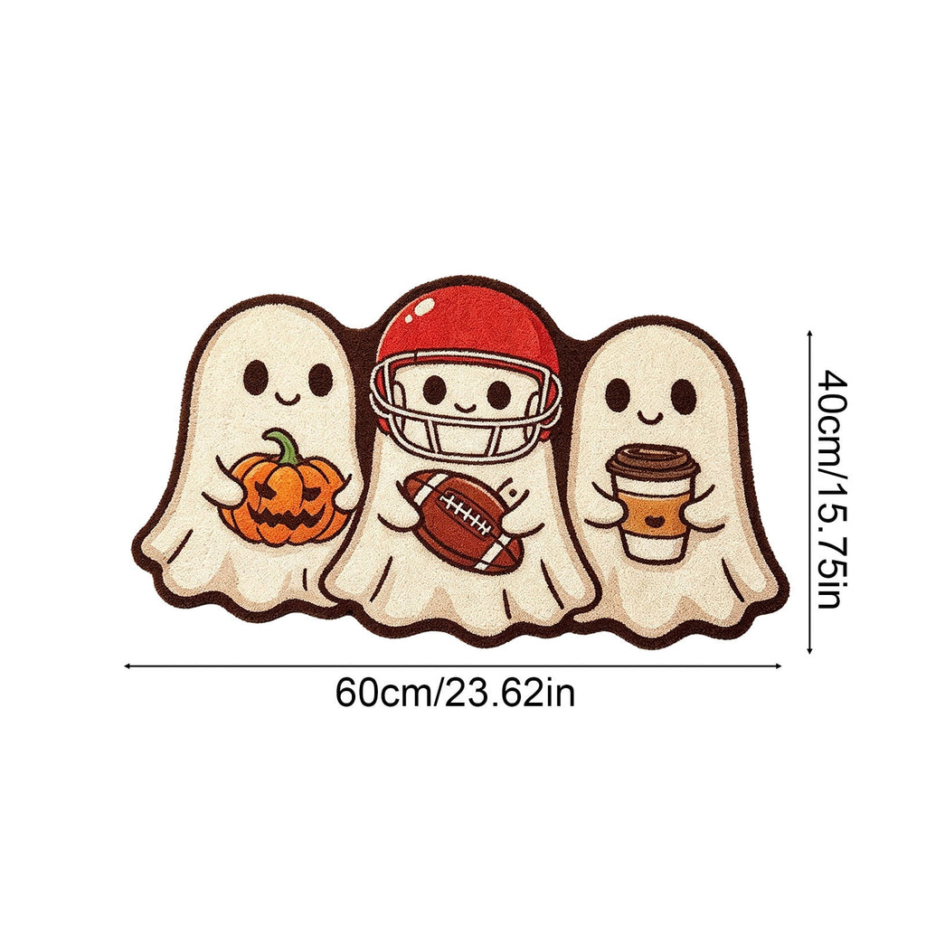Yhmxh Halloween Bathroom Rugs, Halloween Pumpkin Bath Mats, Farmhouse Halloween Rugs for Bathroom Decorations for The Home, Holiday Cute Pumpkin Decor Non-Slip 15.7x23.6 Inches