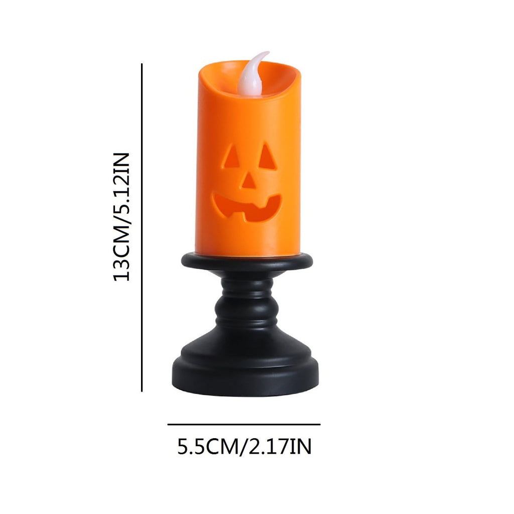 Qocolcyl 2 Pack Halloween Skeleton Lights Decorations, Halloween Candles Lamp Decoration Ornament Indoor Outdoor, Halloween Scary Decor for Home Room Table Outside Yard Lawn Garden Party Supplies
