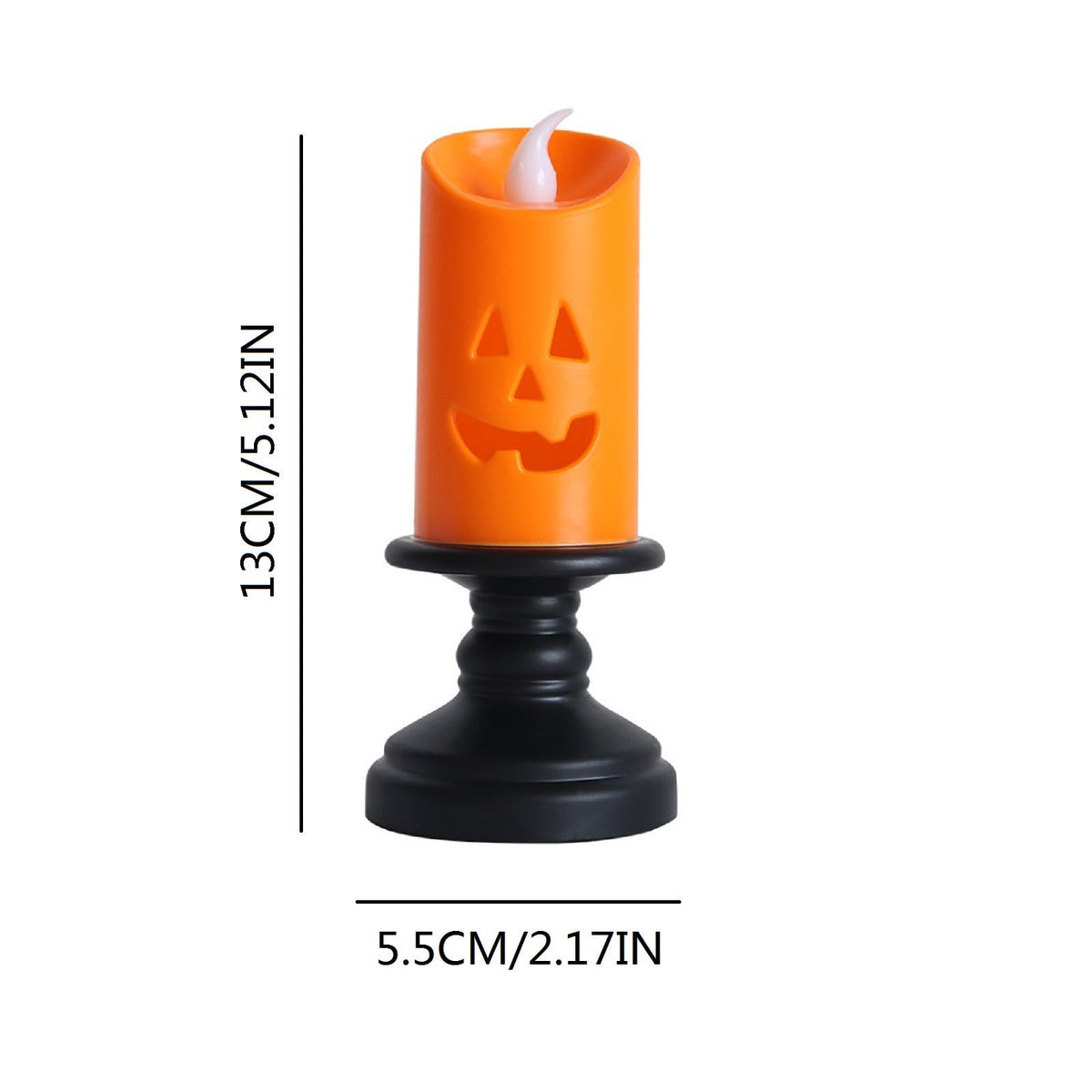Qocolcyl 2 Pack Halloween Skeleton Lights Decorations, Halloween Candles Lamp Decoration Ornament Indoor Outdoor, Halloween Scary Decor for Home Room Table Outside Yard Lawn Garden Party Supplies