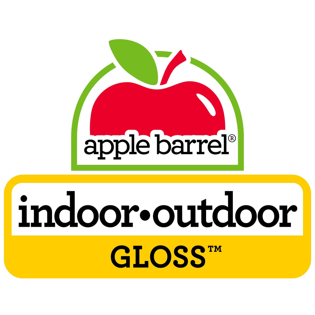 Apple Barrel Acrylic Craft Paint, Gloss Finish, Black, 2 fl oz