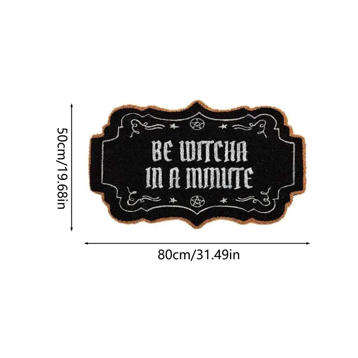 2026 Halloween Outdoor Decorations Halloween Ghost Doormat 50x80 Cm Black And Orange Checkered For Front Doors Porches And Holiday Decorations